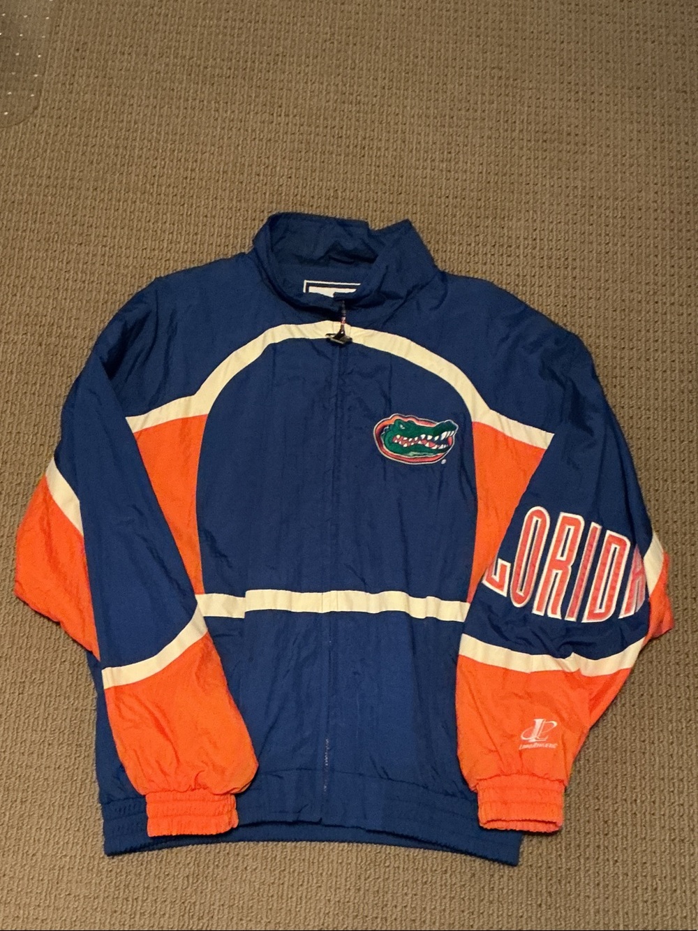 Logo Athletic Florida Gators Blue and Orange Windbreaker Jacket